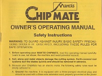 Mantis Chipmate Manual 001  A copy of an original owners manual.
